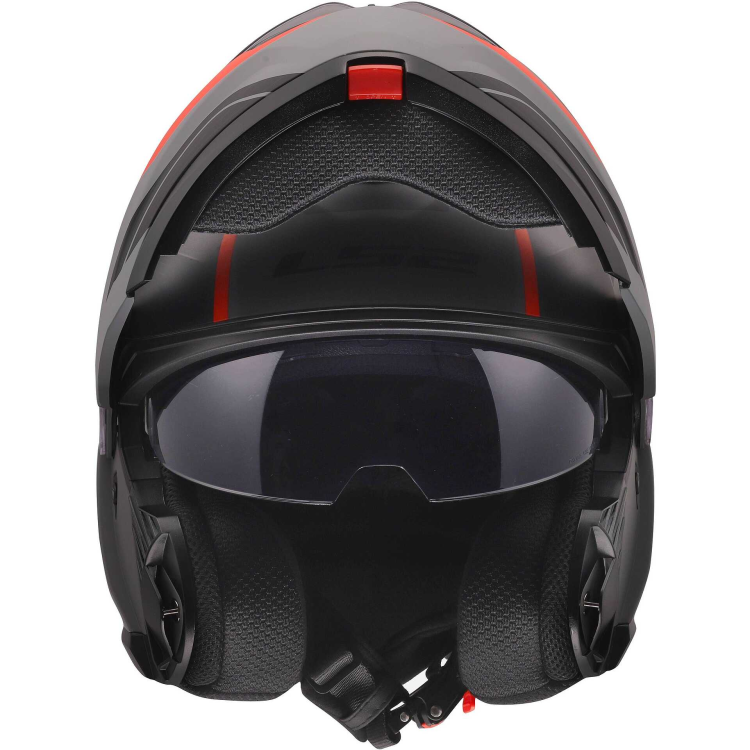 CASCO MODULARE LS2 FF908 STROBE II MONZA BLACK GREY RED 06  | LS2