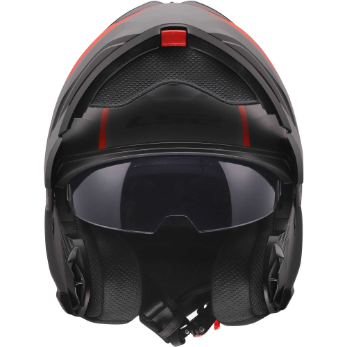 CASCO MODULARE LS2 FF908 STROBE II MONZA BLACK GREY RED 06  | LS2