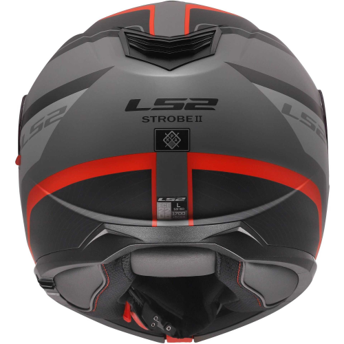 CASCO MODULARE LS2 FF908 STROBE II MONZA BLACK GREY RED 06  | LS2