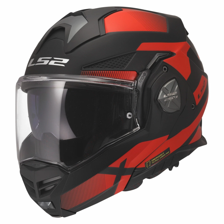 CASCO MODULARE LS2 FF901 ADVANT X NOVA BLACK RED 06  | LS2