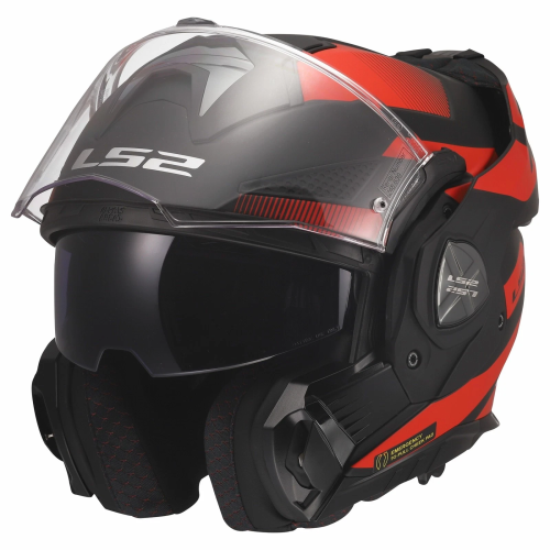 CASCO MODULARE LS2 FF901 ADVANT X NOVA BLACK RED 06  | LS2