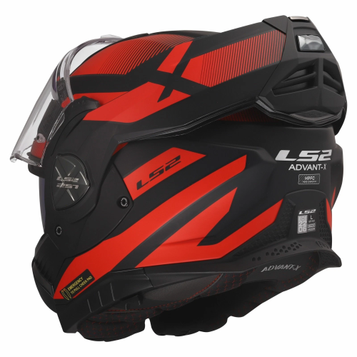CASCO MODULARE LS2 FF901 ADVANT X NOVA BLACK RED 06  | LS2