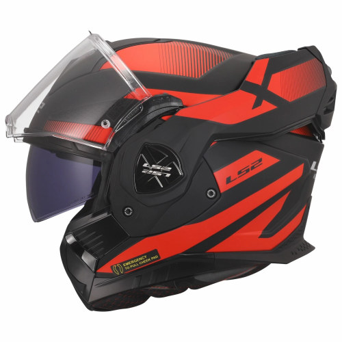 CASCO MODULARE LS2 FF901 ADVANT X NOVA BLACK RED 06  | LS2