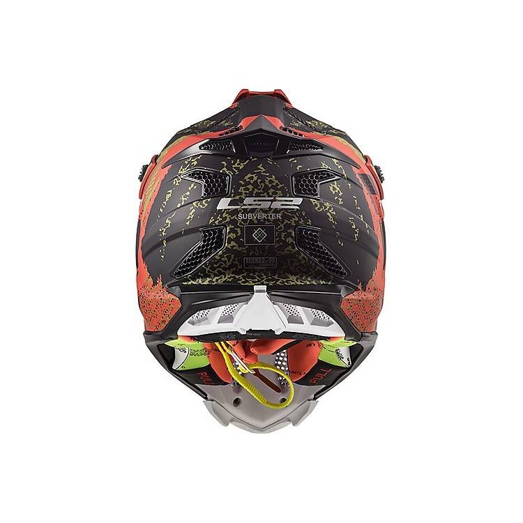 CASCO MOTOCROSS LS2 MX470 SUBVERTER CLAW MATT BLACK RED