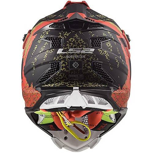 CASCO MOTOCROSS LS2 MX470 SUBVERTER CLAW MATT BLACK RED