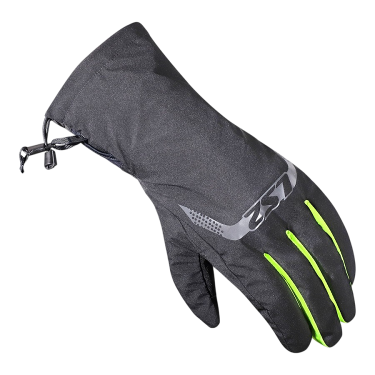 GUANTI LS2 THERMORAIN GLOVES BLACK H-V YELLOW | LS