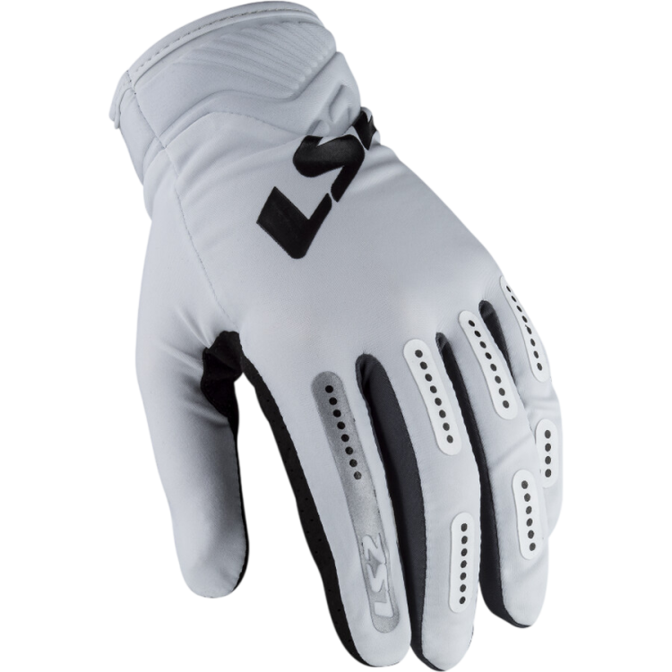 GUANTI LS2 BEND MAN GLOVES WHITE GREY | LS