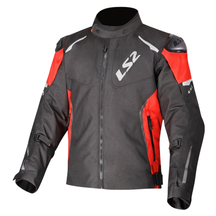 GIACCHE IMPERMEABILI LS2 ZOOM MAN JACKET BLACK RED | LS
