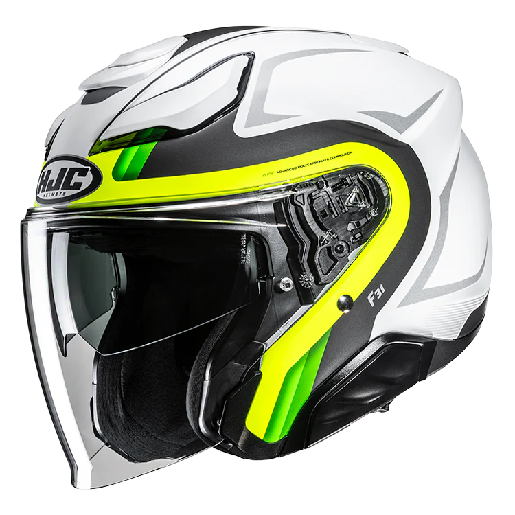 CASCO JET HJC F31 BASK GIALLO FLUO OPACO | HJC