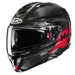 CASCO MODULARE HJC RPHA91 CARBON ELIG ROSSO | HJC