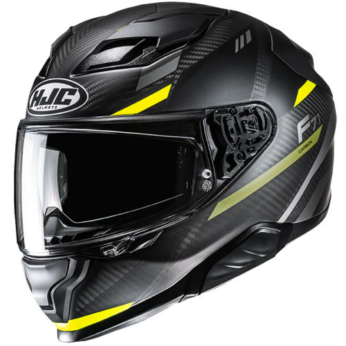 CASCO INTEGRALE HJC F71 CARBON ESIRA GIALLO FLUO OPACO | HJC