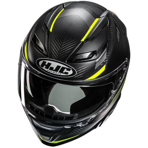 CASCO INTEGRALE HJC F71 CARBON ESIRA GIALLO FLUO OPACO | HJC