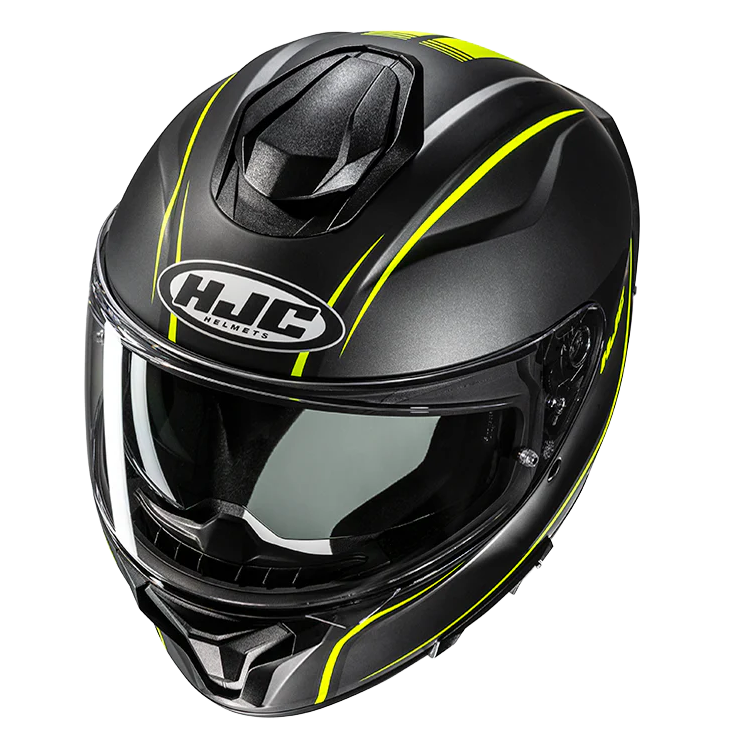CASCO INTEGRALE HJC C71 QUEZ GIALLO FLUO OPACO | HJC