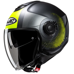 CASCO JET HJC I40N PYLE GIALLO FLUO OPACO | HJC