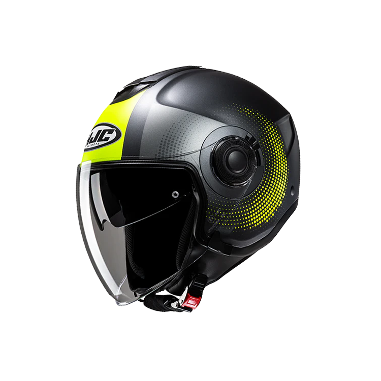 CASCO JET HJC I40N PYLE GIALLO FLUO OPACO | HJC