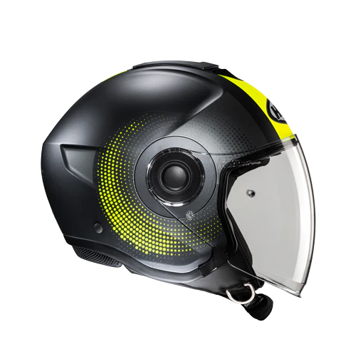 CASCO JET HJC I40N PYLE GIALLO FLUO OPACO | HJC