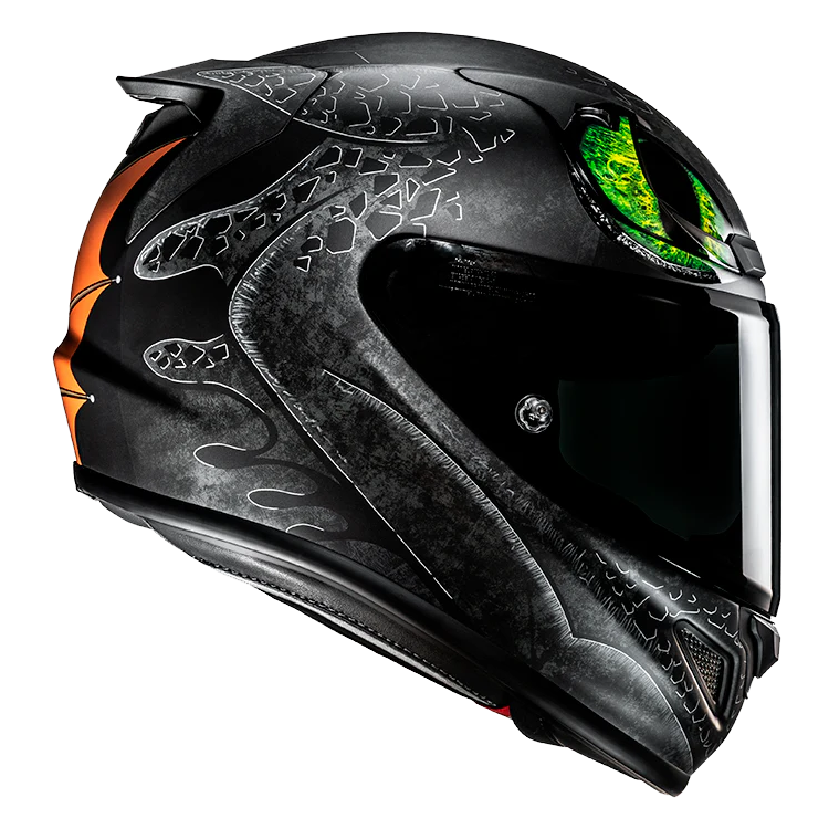 CASCO INTEGRALE HJC RPHA12 TOOTHLESS II UNIVERSAL ARANCIONE OPACO | HJC