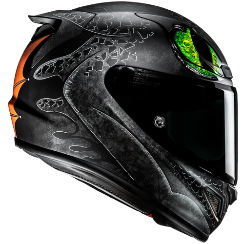 CASCO INTEGRALE HJC RPHA12 TOOTHLESS II UNIVERSAL ARANCIONE OPACO | HJC