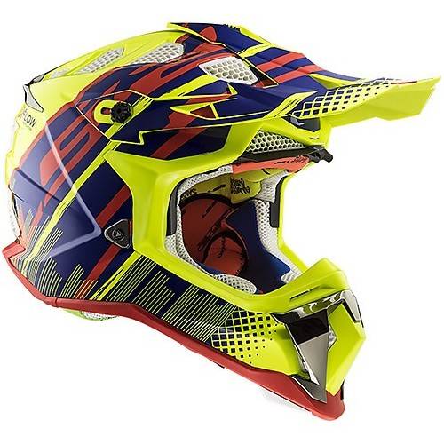 LS2 MX470 SUBVERTER BOMBER YELLOW BLUE RED