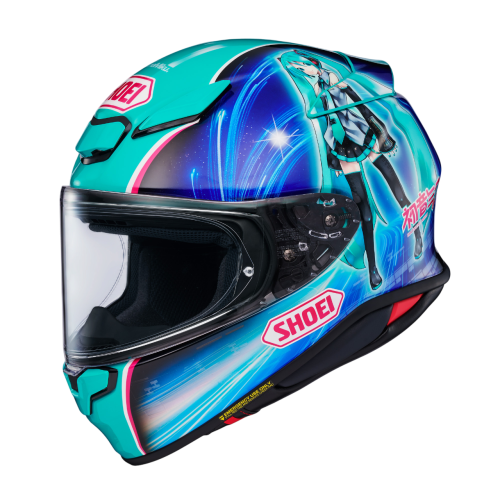 CASCO INTEGRALE NXR2 HATSUNE MIKU TC-4 BLUE WHITE | SHOEI