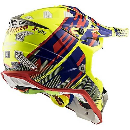 LS2 MX470 SUBVERTER BOMBER YELLOW BLUE RED
