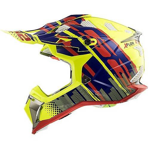 LS2 MX470 SUBVERTER BOMBER YELLOW BLUE RED