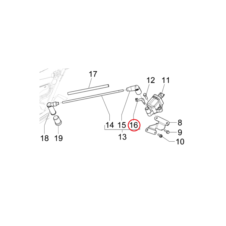 1A024520 TERMINALE A.T. | PIAGGIO RICAMBI ORIGINALI