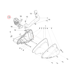 1B005443 SOFFIETTO ASPIRAZIONE MOTORE | PIAGGIO RICAMBI ORIGINALI