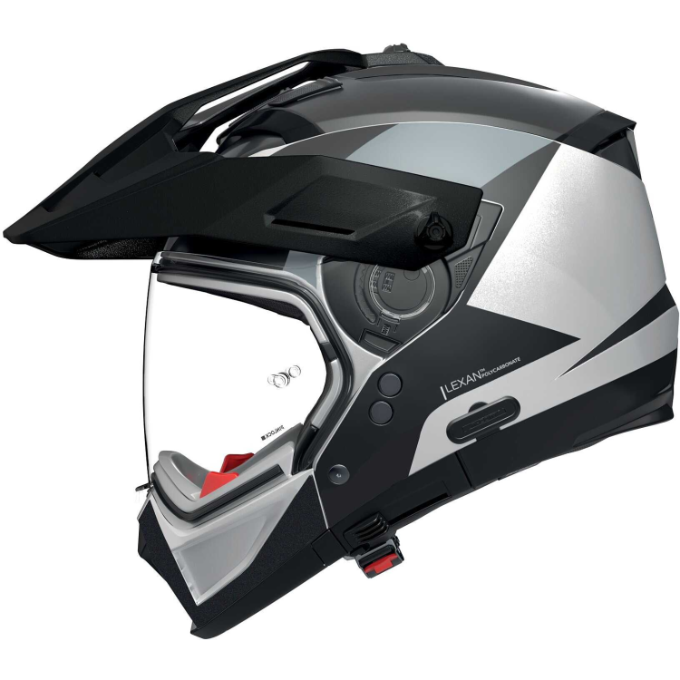 Casco Adventure Crossover Nolan N70-2 X 06 Turbine - Bianco Nero Grigio Metal 349 | NOLAN