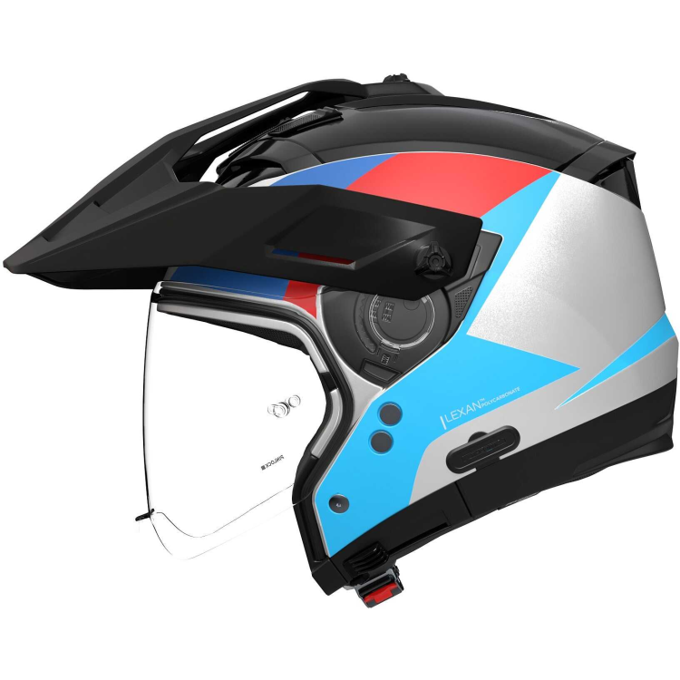 Casco Adventure Crossover Nolan N70-2 X 06 Turbine - Bianco Nero Blu Antracite Rosso Metal 350 | NOLAN
