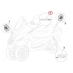 653295 TARGHETTA  | PIAGGIO RICAMBI ORIGINALI