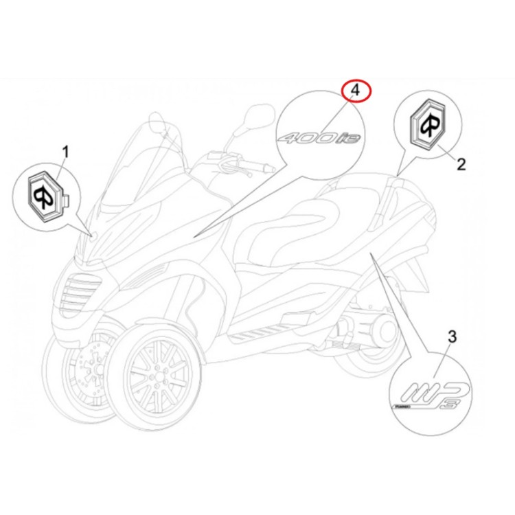 653295 TARGHETTA  | PIAGGIO RICAMBI ORIGINALI