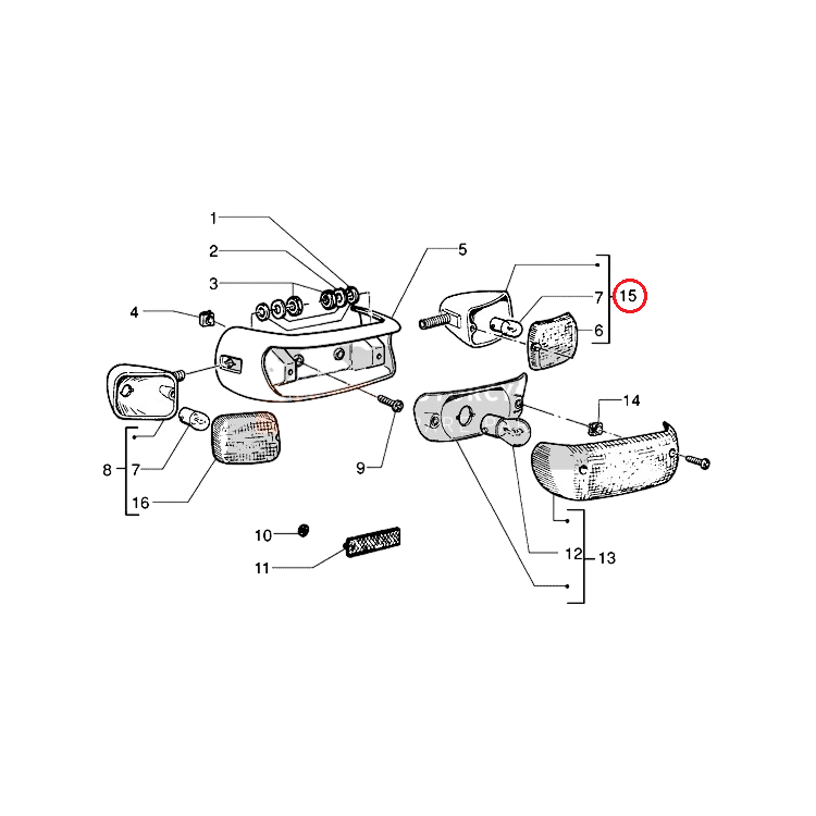 580541000D INDICATORI DIREZ.POST. | PIAGGIO RICAMBI ORIGINALI