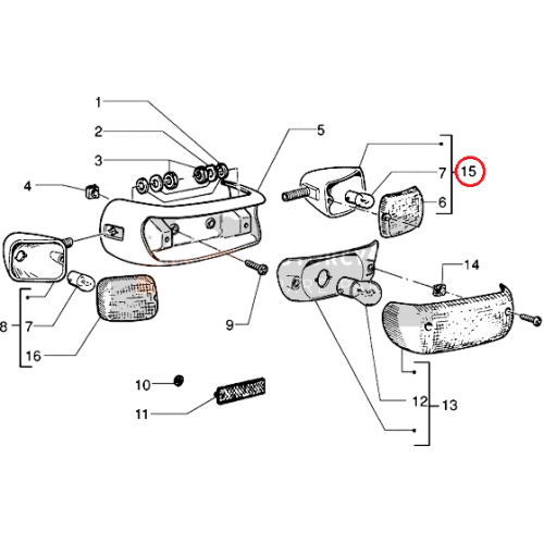 580541000D INDICATORI DIREZ.POST. | PIAGGIO RICAMBI ORIGINALI