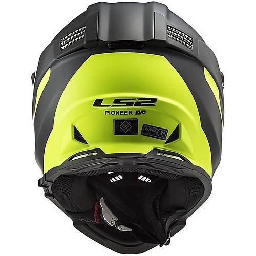 CASCO MOTOCROSS LS2 MX436 PIONEER EVO ROUTER BLACK H-V YELLO