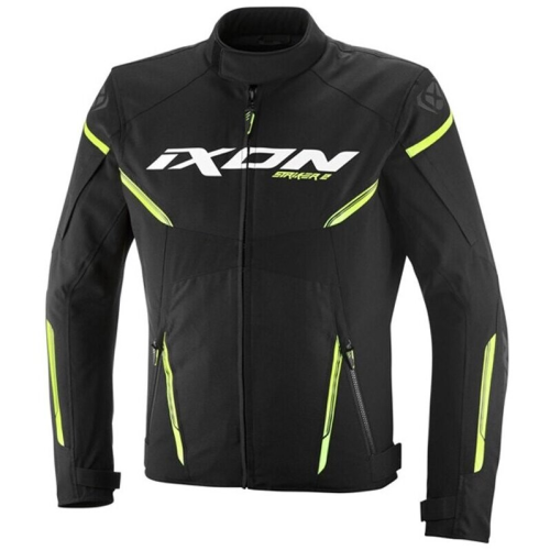 GIACCA MOTO STRIKER 2 NERO GIALLO VIVO | IXON