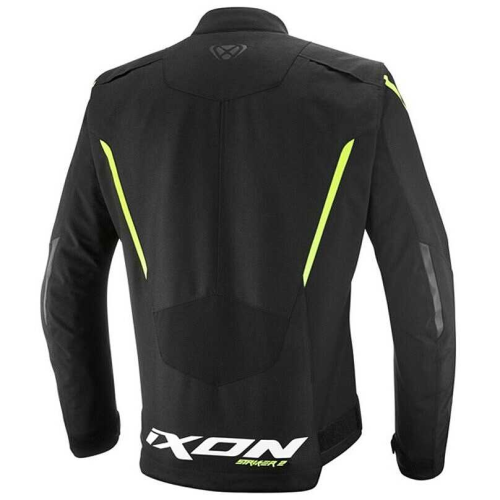 GIACCA MOTO STRIKER 2 NERO GIALLO VIVO | IXON