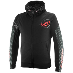 FELPA MOTO TOUCHDOWN AIR NERO ROSSO VIVO | IXON