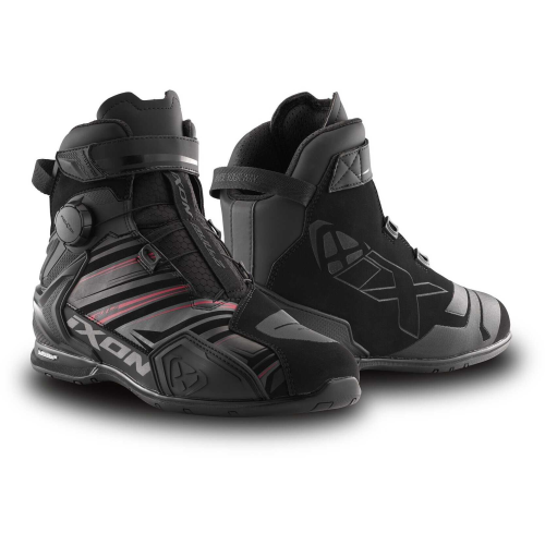 SCARPA MOTO BULL 2 WP ULTRA NERO ANTRACITE ROSSO | IXON