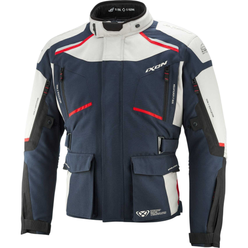 GIACCA MOTO TOURING MIDGARD C GREGE NAVY NERO | IXON