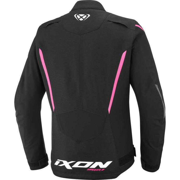 GIACCA MOTO DONNA STRIKER 2 LADY NERO ROSA VIVO | IXON
