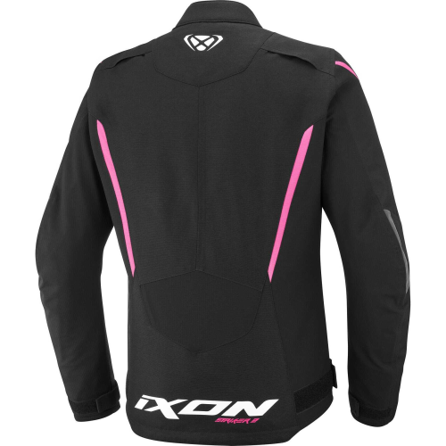 GIACCA MOTO DONNA STRIKER 2 LADY NERO ROSA VIVO | IXON