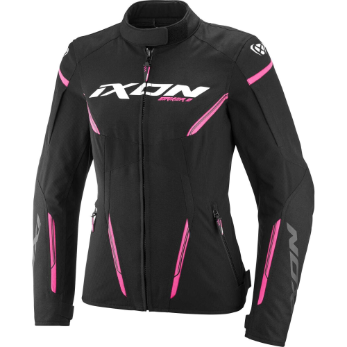 GIACCA MOTO DONNA STRIKER 2 LADY NERO ROSA VIVO | IXON