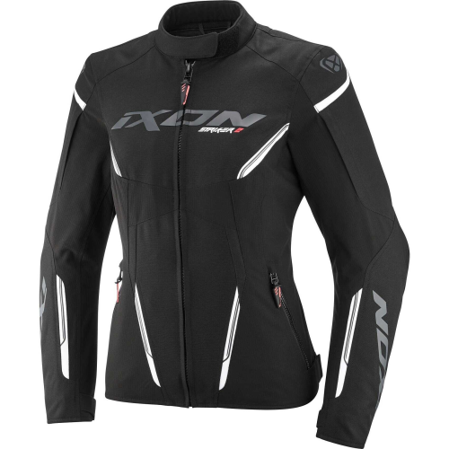 GIACCA MOTO DONNA STRIKER 2 LADY NERO BIANCO | IXON