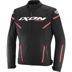 GIACCA MOTO STRIKER 2 NERO BIANCO ROSSO | IXON