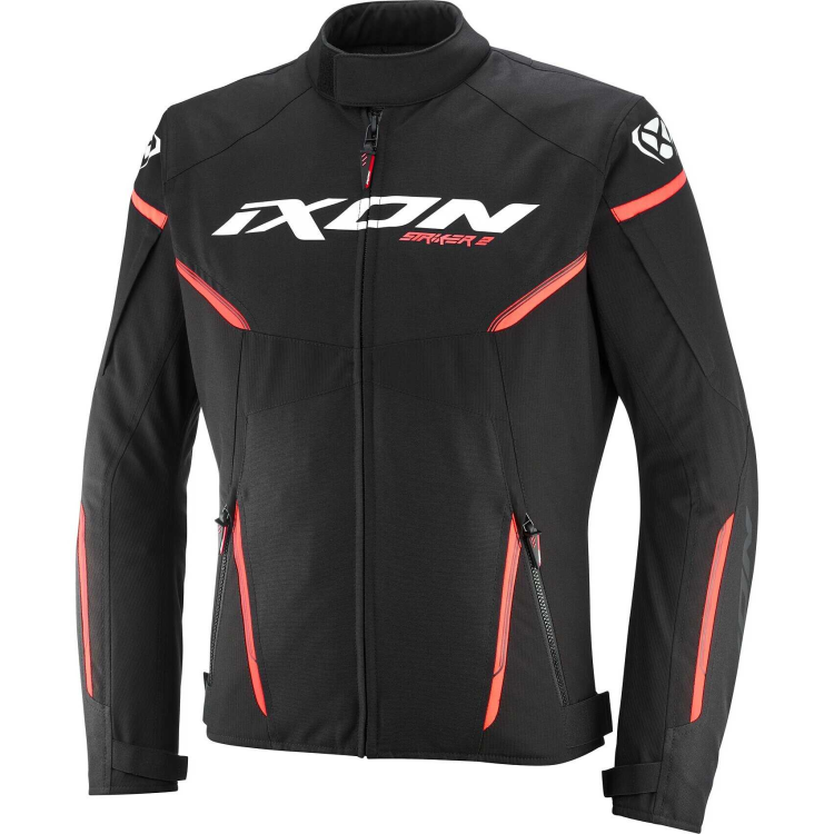 GIACCA MOTO STRIKER 2 NERO BIANCO ROSSO | IXON
