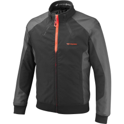 GIACCA MOTO SIWA NERO ANTRACITE ROSSO VIVO | IXON