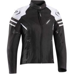 GIACCA MOTO DONNA ILANA EVO NERO BIANCO | IXON
