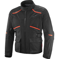 GIACCA MOTO TOURING MIDGARD AIR C NERO ROSSO VIVO | IXON