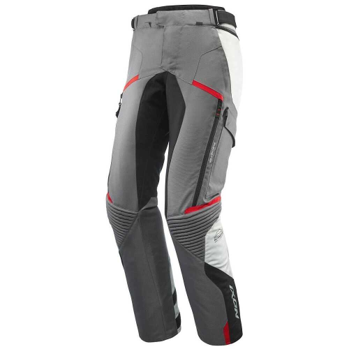 PANTALONI MOTO TOURING MIDGARD PT GRIGIO NERO ROSSO | IXON